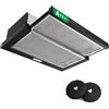 KICHPOWER Cappa Aspirante Telescopica Integrata 60 cm, Cappa Aspirante da incasso, 400 m³/h, con filtro a carbone, Filtro in alluminio, illuminazione a LED, 2 velocità, interruttore a levetta