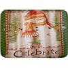 Minalo Tappetino da bagno antiscivolo, per festeggiare la stagione, pupazzo di neve, Natale, decorazione personalizzata, 75 x 45 cm