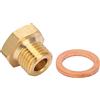 Akozon Adattatore del Mittente di Mandato di Temperatura di Pressione Universale 1/8in Npt a M14x1.5 Parte di Metallo Maschio per la Maggior Parte delle Auto