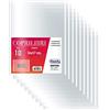 Favorit Coprilibri Formato Maxi 36 x 57 Trasparenti, Finitura Liscia, Conf. da 10 pezzi