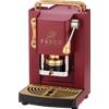 FABER Pro Mini Deluxe - Macchina da Caffè Design Compatto Acciaio Inox Pompa 15 Bar Pressacialda Regolabile Rosso
