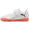 PUMA Scarpe da calcio FUTURE 8 PLAY TT per ragazzi, Scarpe, Bianco/Nero/Glowing Rosso, 29