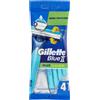 Gillette Rasoio Monouso Blue II Plus Slalom - 4 pezzi 4 kg