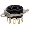 Belton VTB9-ST2, zoccolo noval da chassis in micalex, GOLD pins