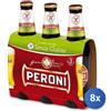 Peroni 8x Stock Peroni Birra Bottiglia 33X3 S/Glutine Vetr