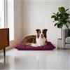 Italian Bed Linen Maxy Cuscinone Cane e Gatto ELEGANT - Cuscino per Animali Domestici Imbottito e Trapuntato, 60x100 cm, Materassino Morbido e Confortevole per Cani Taglia Piccola/Media/Grande, Prugna