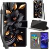PHINIENLAND Cover per Huawei Mate 20 lite Case PU Pelle Custodia [Kickstand] [Chiusura magnetica] [Slot per Schede], Portafoglio Flip Custodia per Huawei Mate 20 lite,Fiori