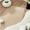 Nazar Tappeto soggiorno, tappeto camera da letto, tappeto morbido camera da letto, tappeto beige, morbido tappeto tinta unita, tappeto rettangolare, tappeto geometrico, grande tappeto, tappeto bianco,