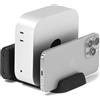 RLSOCO Supporto verticale per Apple Mac Mini m4/Mac mini m4 pro chip desktop computer,compatibile con docking station,lemorele Hub (Nero)