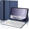 JADEMALL Custodia Tastiera per Samsung Tab A9 Plus 11 2023, Italiana QWERTY Tastiera Magnetica Staccabile Bluetooth con Portapenne per Galaxy Tab A9+ Plus, Blu
