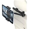 FINTIE Supporto Tablet Auto, Universale per Tablet - [Estensibile] 360° Rotazione Supporto Poggiatesta per iPad Air/Pro/Mini, Samsung Tab, Smartphone e Tutti i Dispositivi da 4,7-13, Nero
