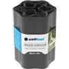 Cellfast - Bordo da giardino, nastro per prato, bordo da giardino, flessibile, resistente ai raggi UV, impermeabile, di facile installazione, di alta qualità, grafite, 25 x 9 m