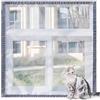 ping bu Rete per balcone per gatti, protezione per finestra, protezione per la sicurezza dei gatti, zanzariera, anti-graffio, punture di insetti, fai da te, dimensioni (120 x 120 cm, B)