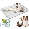 LURNODY Tappetino Refrigerante Cane e Gatto 40 * 30cm Tappetino Refrigerante per Cani Rinfrescante Autorinfrescante Non Tossico Lavabile per Animali di PiccolaMedia e Grande Taglia （grigio XS）