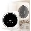 Generic Piccola lavatrice portatile per la casa con pannello di controllo LCD, asciugatrice con 4 modalità, asciugatrice elettrica a carica frontale da 170 W e 5 kg per appartamento, lavanderia, cam