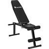 TecTake 402268 Regolabile panca multiangolare allenamento panca piana | appoggio schiena regolabile | (lungh. x largh. x H) 125 x 34 x 129 cm