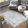 tectake® Tappeto Salotto, Tappeto Orientale, Tappeto Pelo Corto, Tappeto Salotto Vintage Design Elegante, Tappeto Lavabile in Lavatrice, Ideale per Sala da Pranzo, Camera da Letto e Studio- 160x230 cm