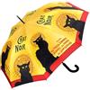 VON LILIENFELD® Ombrello Pioggia Lungo Classico Automatico Donna Arte Gatto Chat Noir
