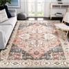 Carvapet Tappeto Corridore Antiscivolo 150x210cm Lungo Tappeti Runner Passatoia Rosa Medaglione Vintage Tappeti di Zona Lavabile Morbido Microfibra Tappeto Cucina