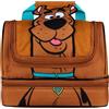 Get Trend GGet Trend Scooby Doo Borsa Porta Pranzo Bambini Adolescenti Adulti Isolato Porta Pranzo con Scomparti Porta Merenda per Picnic Lavoro Scolastico (Marrone Scooby Doo)