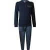 Liabel Pigiama da Uomo Invernale 100% Cotone Interlock, Art. J517 Blu M