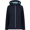 CMP - Giacca donna cappuccio zip, B.Blue-Anice, XXS
