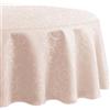 Romanstile Tovaglia Rosa Rotonda 120 cm Diametro Jacquard Elegante Tovaglie Antimacchia idrorepellente per Tavola Festiva per Primaverile,Pasqua,Esterno,Compleanno Ragazze, Festa Bambine,Picnic,Caffè