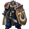 JOYTOY Warhammer 40k Space Marine 2, Ultramarines Victrix Honour Guard con Scudo Tempesta e Spada del Potere 1/18 Figura d'Azione da Collezione e Modello da Esposizione