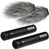 RØDE Rode M5 MP, coppia stereo, 2 microfoni a condensatore a membrana piccola + 2 protezioni antivento Keepdrum WS04