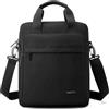 zhongningyifeng Borsa a tracolla da uomo A4, in nylon, impermeabile, casual, colore nero, borsa a tracolla per lavoro, viaggi, attività all'aperto, Nero