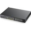 Zyxel 24 porte Gigabit PoE Switch | Gestione Smart | Montaggio in rack | 12 porte PoE+ von budget da 130 W | VLAN, IGMP, QoS | Garanzia a vita [GS1900-24EP]