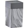 DRW - Bicchiere da Bagno in Acrilico Finitura Marmo 6 x 6 x 11 cm