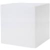 8 seasons Design Shining Cube LED cubo (33 cm) bianco, E27, luce bianca calda, cubo luminoso per esterni e interni, lampada a cubo come decorazione, tavolo o sgabello