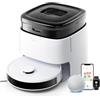 LEFANT M3 Robot Aspirapolvere Lavapavimenti con Mappatura,12000Pa,Svuotamento,Riempimento,Lavaggio e Asciugatura Automatici,Laser dTOF,Evitamento Degli Ostacoli PSD,Compatibile con Wi-Fi 2.4G e 5G