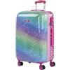 SKPAT - Valigia Bambina Mediano - Valigia Bambini Resistente e leggera - Trolley Bambina leggera con 4 ruote Cabina aereo - Trolley Bambino Lucchetto a combinazione, Fucsia