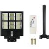 YASTA Lampione led esterno con pannello solare 600W Faro Led Stradale Con Staffa Telecomando Sensore movimento