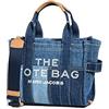 MARC JACOBS The Small Tote, Borsa Mujer, Blue Denim, Taglia Unica