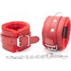 BONDAGERIE® Manette per coppia pelose peluche sexishop rosse 100% materiale sicuro, donna uomo lui lei