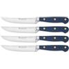 WÜSTHOF Classic Set di 4 coltelli da bistecca 12 cm, Wild Blueberry (Blu)
