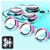 LucBuy Protezione per Fotocamera Compatibile con iPhone 12 Pro Max, Copertura per Obiettivo Della Fotocamera in Vetro Temperato Diamond, Anelli Metallici Autoallineanti Individuali