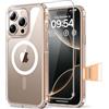 TAURI Cover per iPhone 16 Pro con Pellicola in Vetro Temperato,Controllo Della Fotocamera,[Compatibile con MagSafe] Magnetica Custodia per Sottile Anticaduta- Trasparente