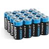 ABSINA 16x Batterie CR123A 3V al litio per fotocamere e molto altro - Batteria CR123A 3V sigillata e duratura - Batteria CR123 da 1300mAh - Pile CR123A, batteria CR123A 3V al litio, CR 123A batteria