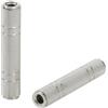 Greluma 2 pezzi Adattatore TRS/TS femmina-femmina da 6,35 mm, adattatore jack stereo TRS da 1/4 e mono TS, convertitore di estensione Gender Changer da 6,35 mm per amplificatore e altoparlante