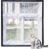 ping bu Rete per balcone per gatti, protezione per finestra, protezione per la sicurezza dei gatti, zanzariera, anti-graffio, punture di insetti, fai da te, dimensioni (120 x 120 cm, C)