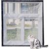 ping bu Rete per balcone per gatti, protezione per finestra, protezione per la sicurezza dei gatti, zanzariera, anti-graffio, punture di insetti, fai da te, dimensioni (120 x 120 cm, F)
