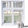 ping bu Rete per balcone per gatti, protezione per finestra, protezione per la sicurezza dei gatti, zanzariera, anti-graffio, punture di insetti, fai da te, dimensioni (120 x 120 cm, A)