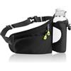GlasFlength Marsupio Running con Borraccia, Cintura da Corsa Regolabile Impermeabile Marsupio da Corsa Porta Cellulare Marsupio Sportivo Uomo Donna per Escursionismo Corsa Ciclismo e Arrampicata