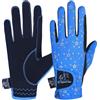 AFE Kids Gloves For Girls Boys Unisex Horse Riding Gloves Outdoor Gloves Sports Gloves Cycling Gloves For Children Black Blue Pink Star Design