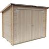 Alce Eureka 218x130 - Casetta da giardino in legno - Tetto monofalda - 218x130x167 cm