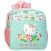 Hello Kitty Floral Kitty Zaino Prescolare Verde 23x25x10 cm Poliestere